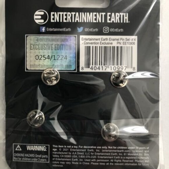 SDCC 2021 Enamel 4-Pin Set San Diego Comic Con Exclusive Limited Edition 1,224 - Picture 3 of 3